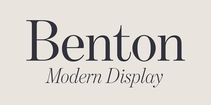 Benton Modern Font Poster 1